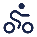 Bicycling Round SVG Icon